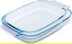 طقم صينية طهي زجاج بايركس، 2 قطعة - شفاف product image 1