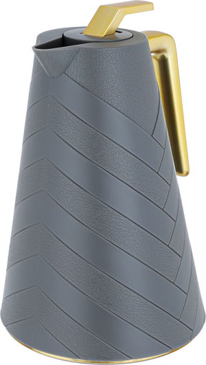 Glory thermos, 1 liter, golden handle, thermal glass inner container, plastic outer shell - dark gray product image 4
