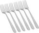 طقم شوك حلا استيل السيف غاليري، 6 قطع، 20×3 سم، منقوش - فضي product image 1