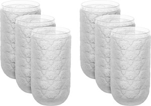 طقم كاسات زجاج السيف غاليري، 6 قطع، حجم كبير - ثلجي product image