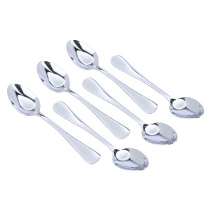 طقم ملاعق حلا استيل السيف غاليري، 6 قطع - فضي product image