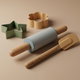 طقم اداوت تزين السيف غاليري، 4 قطع - خشبي product image 1