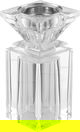 Al Saif Gallery Glass Incense Burner, 5x5x12 cm - Clear product image 1