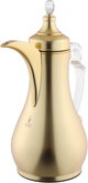 Al Saif Gallery Asalah Thermos Set, 2 pieces, 1/1 liter, glass interior, transparent handle, push-button - gold product image 5