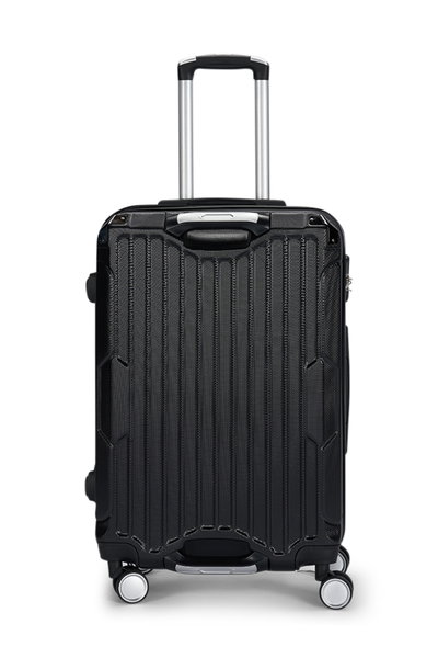 طقم شنط سفر ABS ليمرا، 4 مقاسات، 4 عجلات، زاويه 360 درجة، LMA-1730 - أسود product image 2