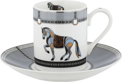 طقم فناجين قهوة تركي بورسلان السيف غاليري، 12 قطعة، صحون - متعدد الألوان product image 2