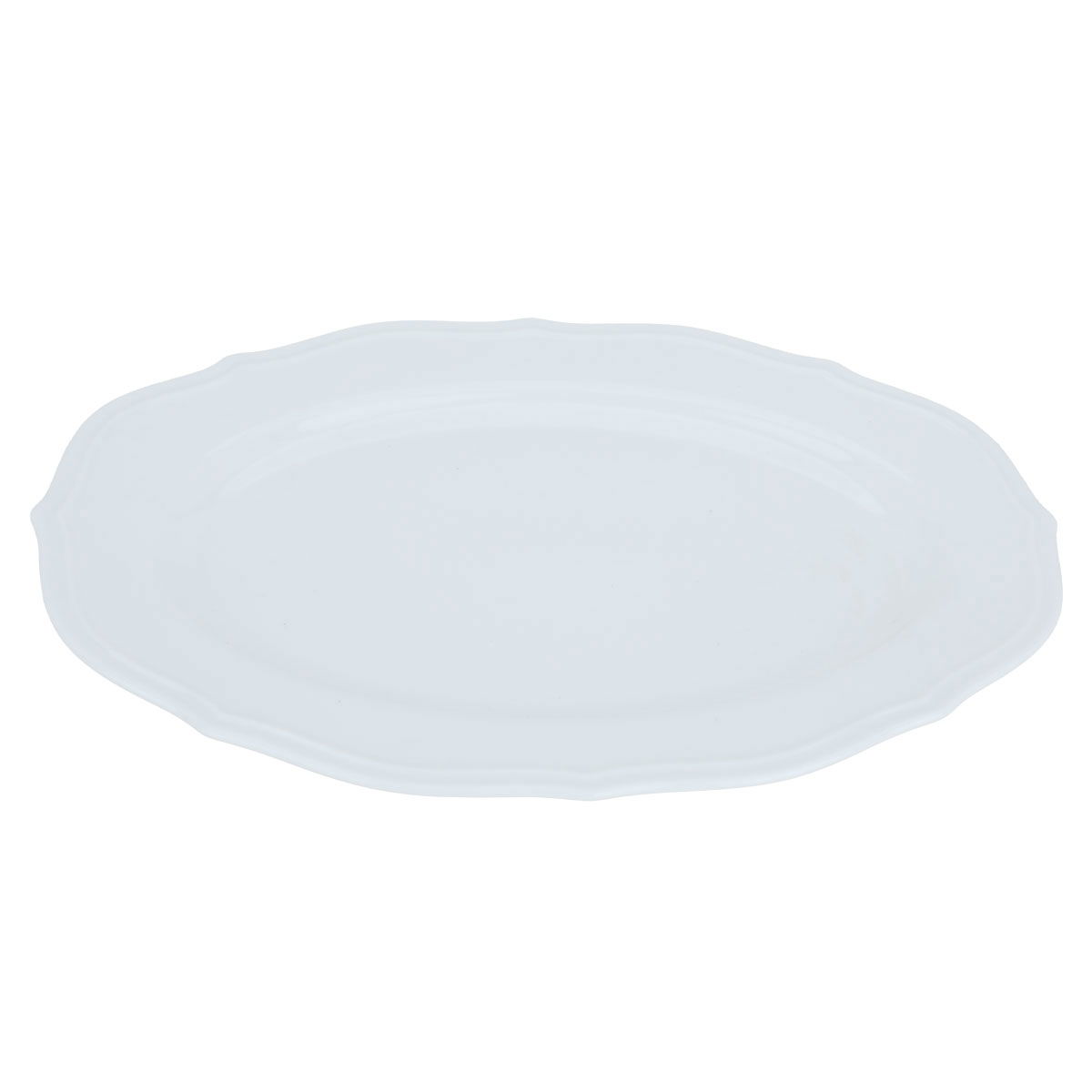 Al Saif Gallery porcelain plate, 35.56 cm, oval - white product image 1