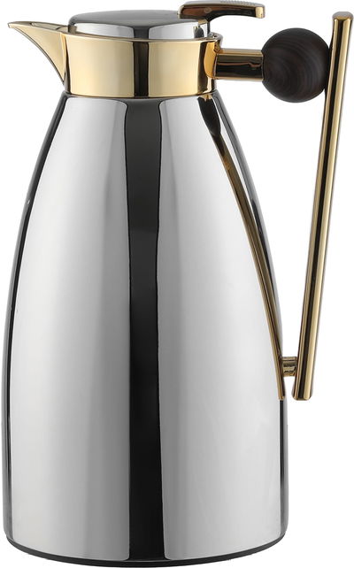 طقم ترامس ألاء السيف غاليري، 1 /1لتر، قطعتين، حافظة داخلية زجاج حراري، يد خشبي، ضغاط - فضي product image 8