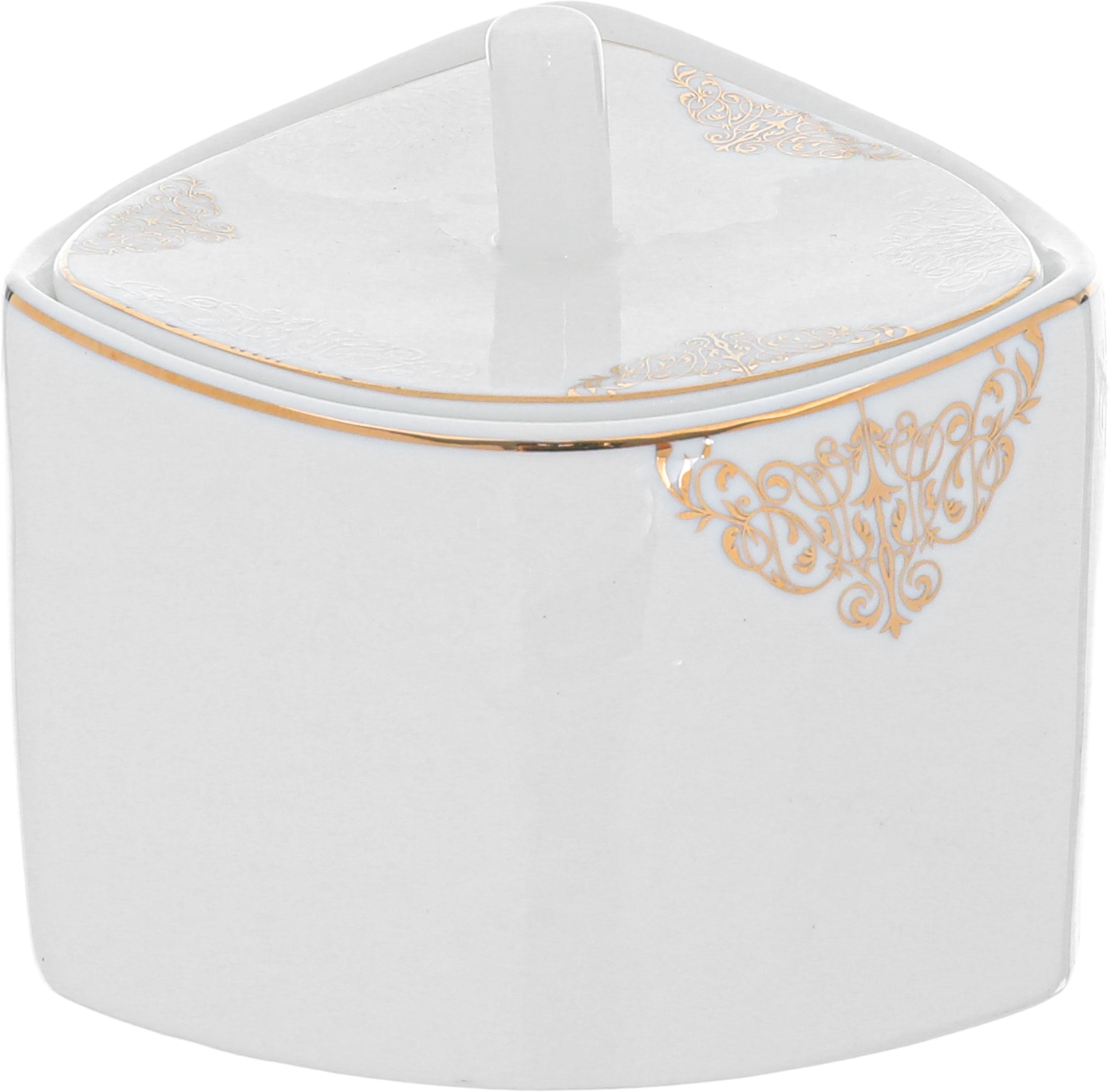 طقم سفرة بورسلان دانيا، 77 قطعة - ابيض ذهبي product image 7