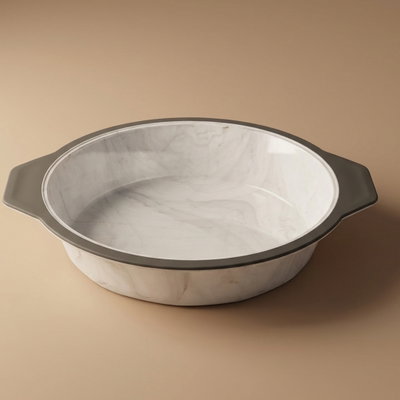 Al Saif Gallery Silicone Cake Mold, Round With Deep Handle - White product image 1