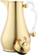 Al Saif Gallery Asalah Thermos Set, 2 pieces, 1/1 liter, glass interior, transparent handle, push-button - gold product image 10