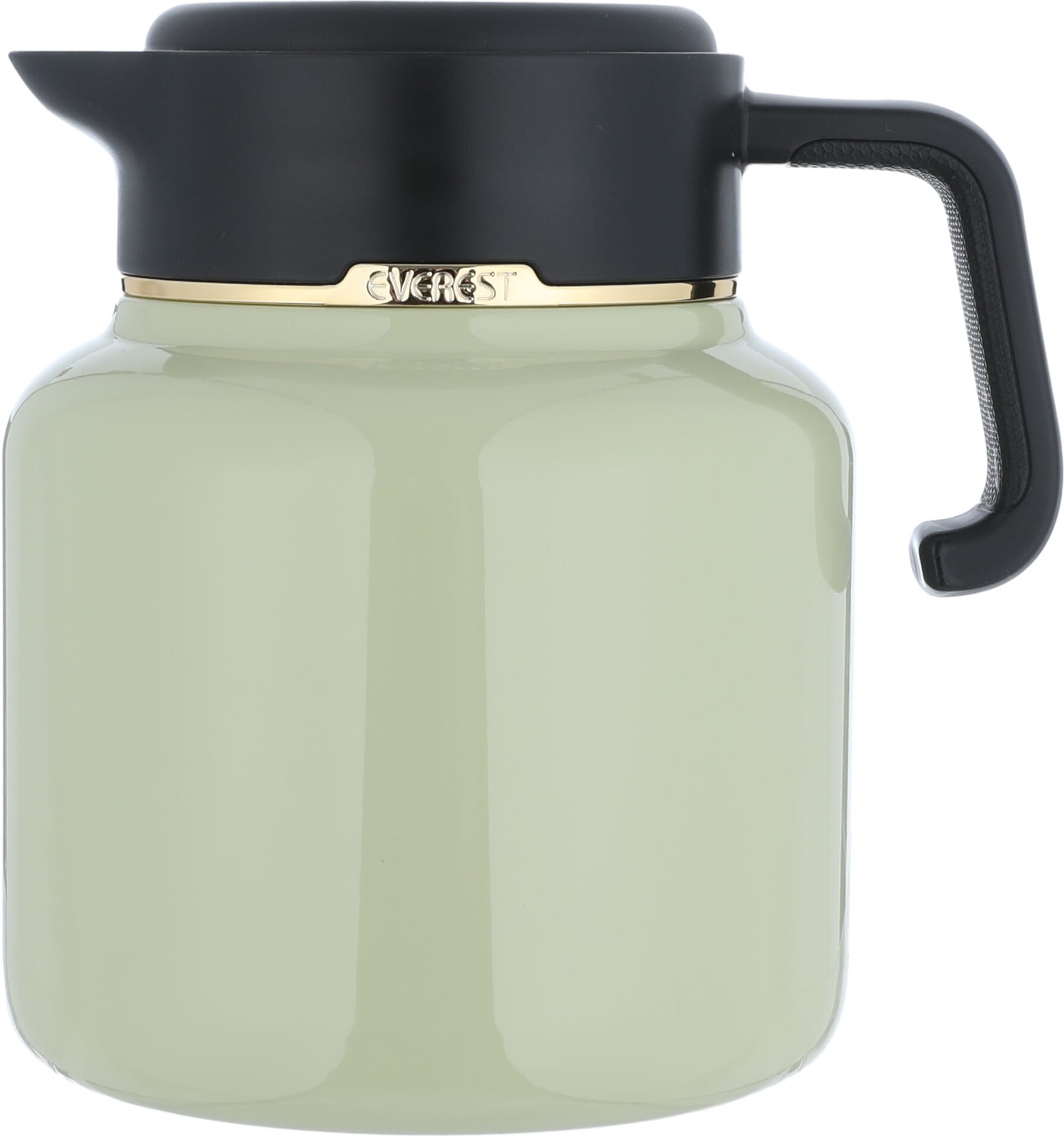 Sarah Steel Al Saif Gallery thermos, 1.5 liters, black handle, digital screen - black green product image