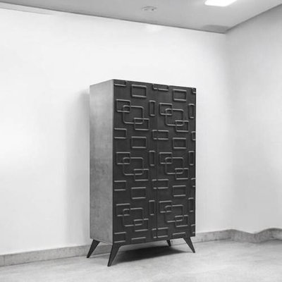 خزانة احذية خشب MDF، 36×125×76 سم، 2 باب - اسود product image 3