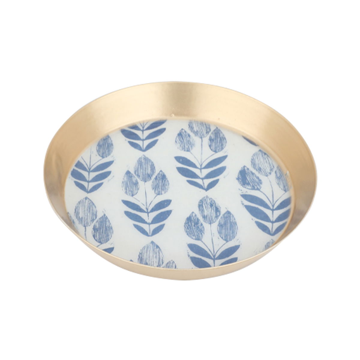 Al Saif Gallery Steel Sweet Plate, 12X12X2 Cm - Gold product image