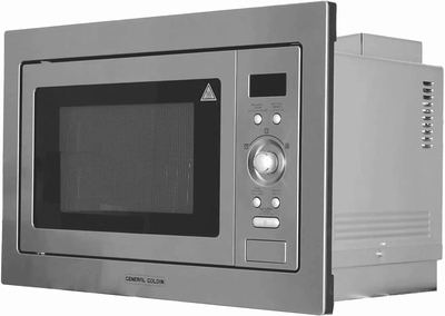 General Golden GGMW25LBS Built-in Microwave, 1450W, 25L, 10 Cooking Programs, 5 Power Levels, LED Display, Grill - Silver product image 3