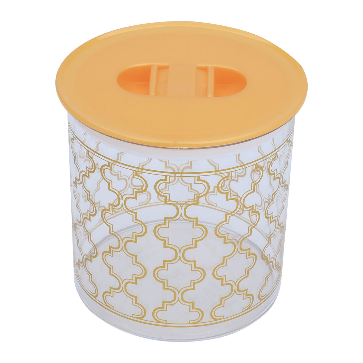 Al Saif Gallery Plastic Boxes Set, Round, 4 Pieces - Gold product image 2