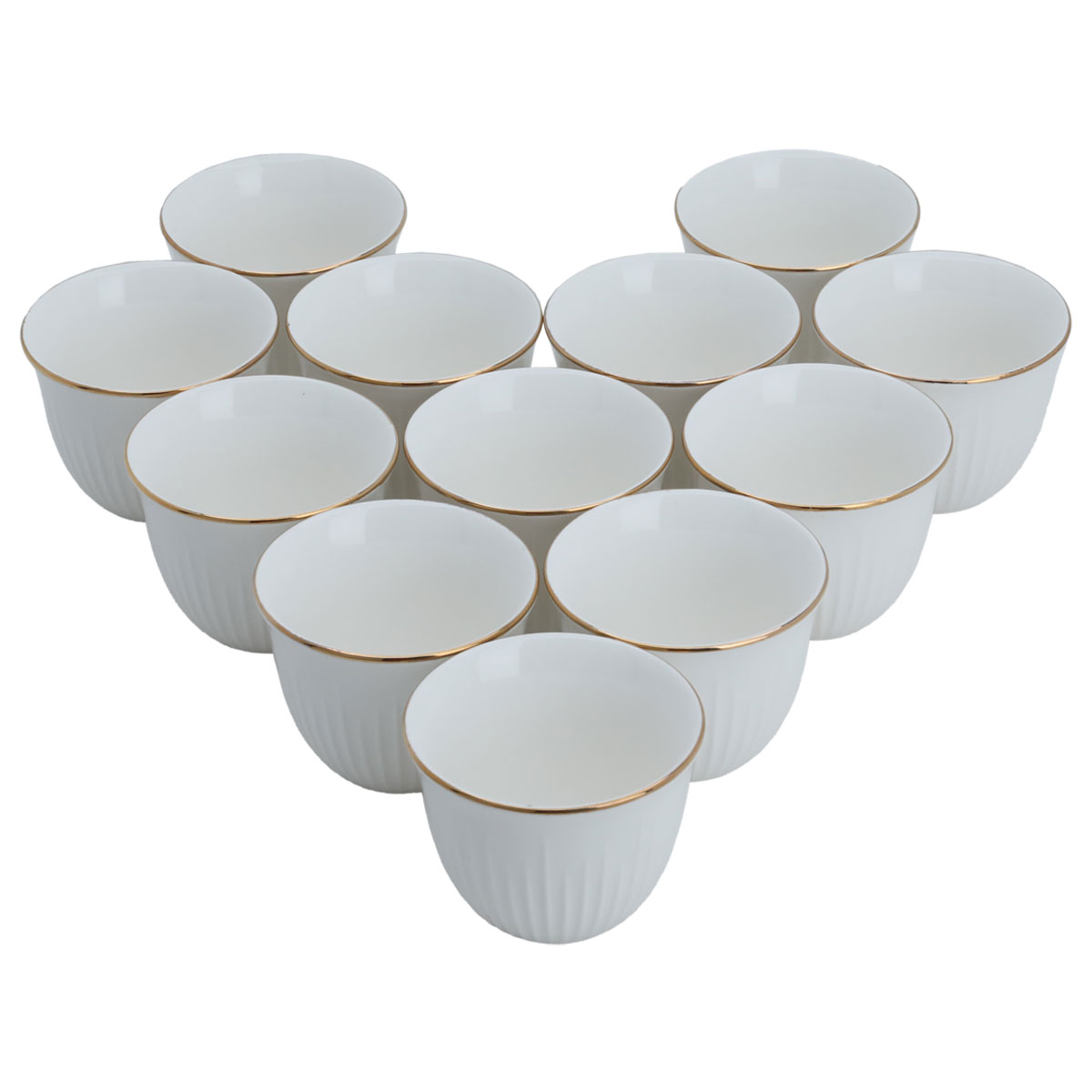 Al Saif Gallery Porcelain Cup Set, 12 Pieces - White product image 2