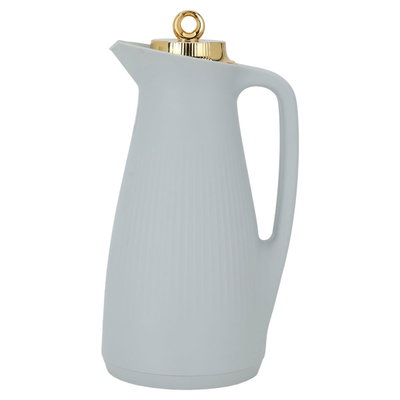 ترمس منال تايملس، 1 لتر، حافظة داخلية زجاج - رمادي فاتح product image 2