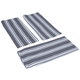 طقم منشفة فايبر السيف غاليري، 3 قطع - أبيض مع رمادي product image 2