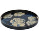 Al Saif Gallery Wooden Serving Tray, 45.6x45.6x4 cm, Round - Black product image 1