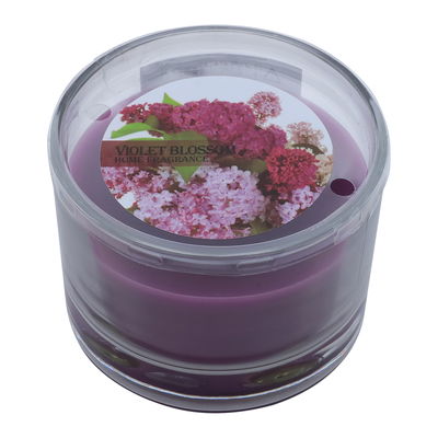 شمع معطر برائحة زهرة الكرز رواد العائلة، 9 سم، 3 فتلات، وسط - موف product image 1