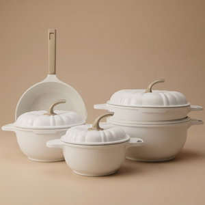 Al Saif Gallery Stainless Steel Cookware Set, 9 Pieces, Granite Handle - White product image