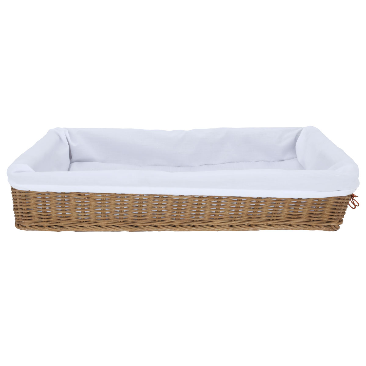 Al Saif Gallery Rectangular Wicker Serving Basket, 50 X 36 X 9.8 Cm - Beige product image