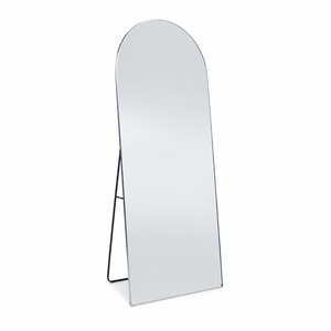مراية ستاند زجاج، 160×50 سم، ستاند معدن - فضي product image 2