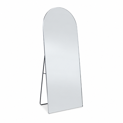 مراية ستاند زجاج، 160×50 سم، ستاند معدن - فضي product image 2
