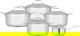 طقم قدور استيل روكي، 10 قطع - فضي product image 1