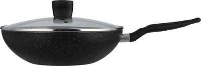 طقم قدور دارك ستون 2 جرانيت تيفال، غطاء زجاج، 11 قطعة - أسود شفاف product image 15