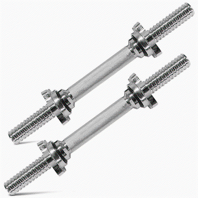 Kangaroo 1110114 Weightlifting Bar Pair, Fixing Nuts - Silver product image 1