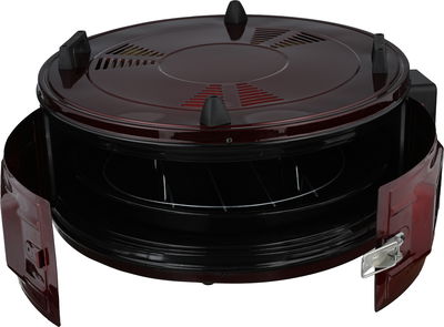 فرن دائري كهربائي كيون، 1200 واط، 37 لتر، 56 سم، KRO/2003 - عنابي product image 5