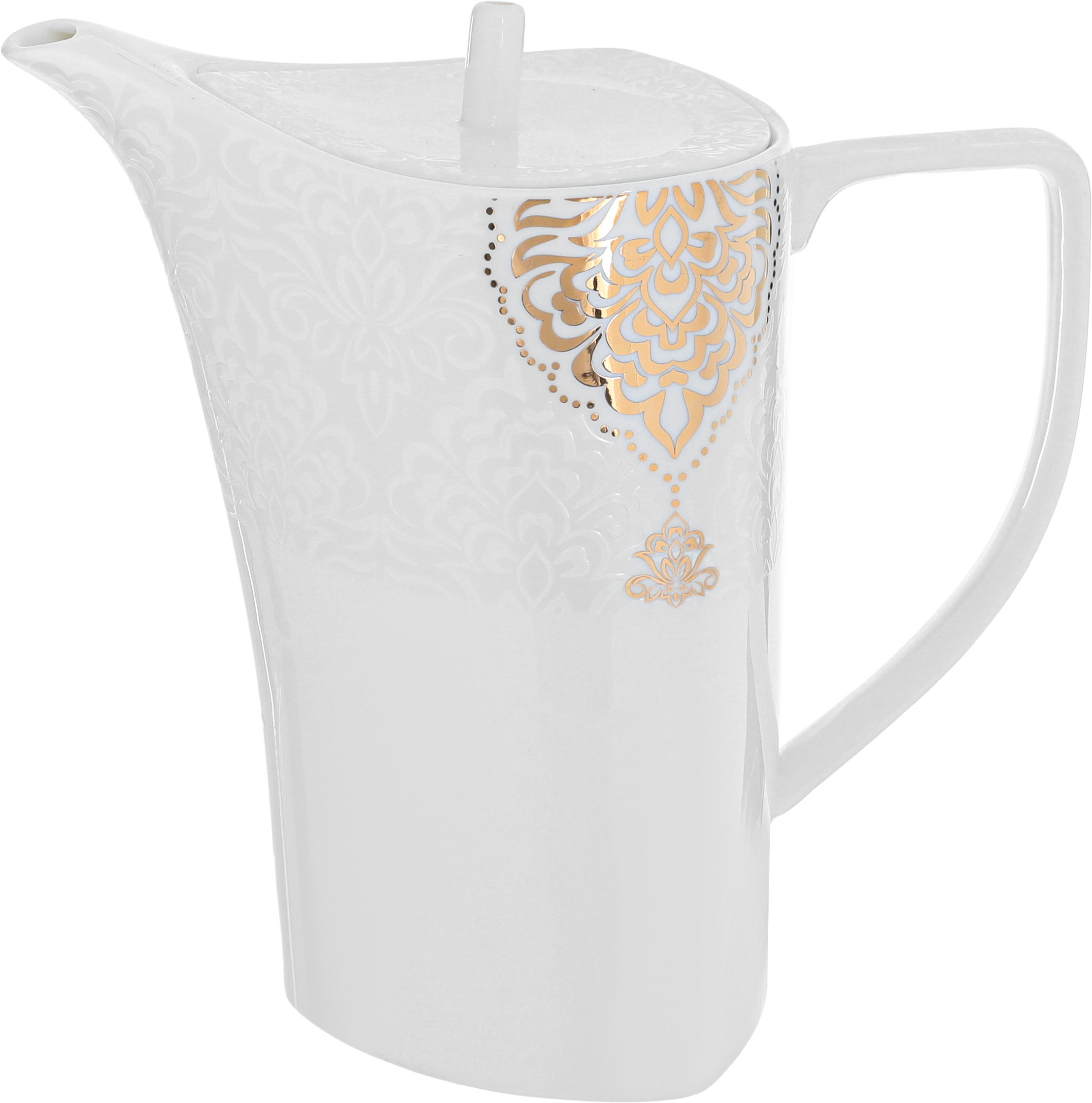 طقم سفرة بورسلان دانيا، 77 قطعة - ابيض ذهبي product image 3