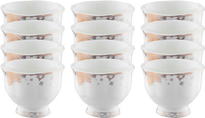 Al Saif Gallery Porcelain Cup Set, 12 Pieces, 100 Ml - White product image 1