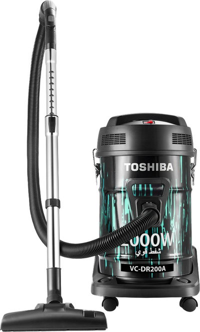 مكنسة برميل توشيبا، 21 لتر، 2000 واط، VC-DR200ABFME(B) - اسود اخضر product image 1