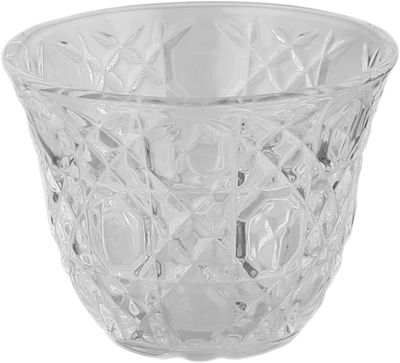 Crown Home Establishment Glass Cups and Teas Set, 18 Pieces, 13cm - Clear product image 2