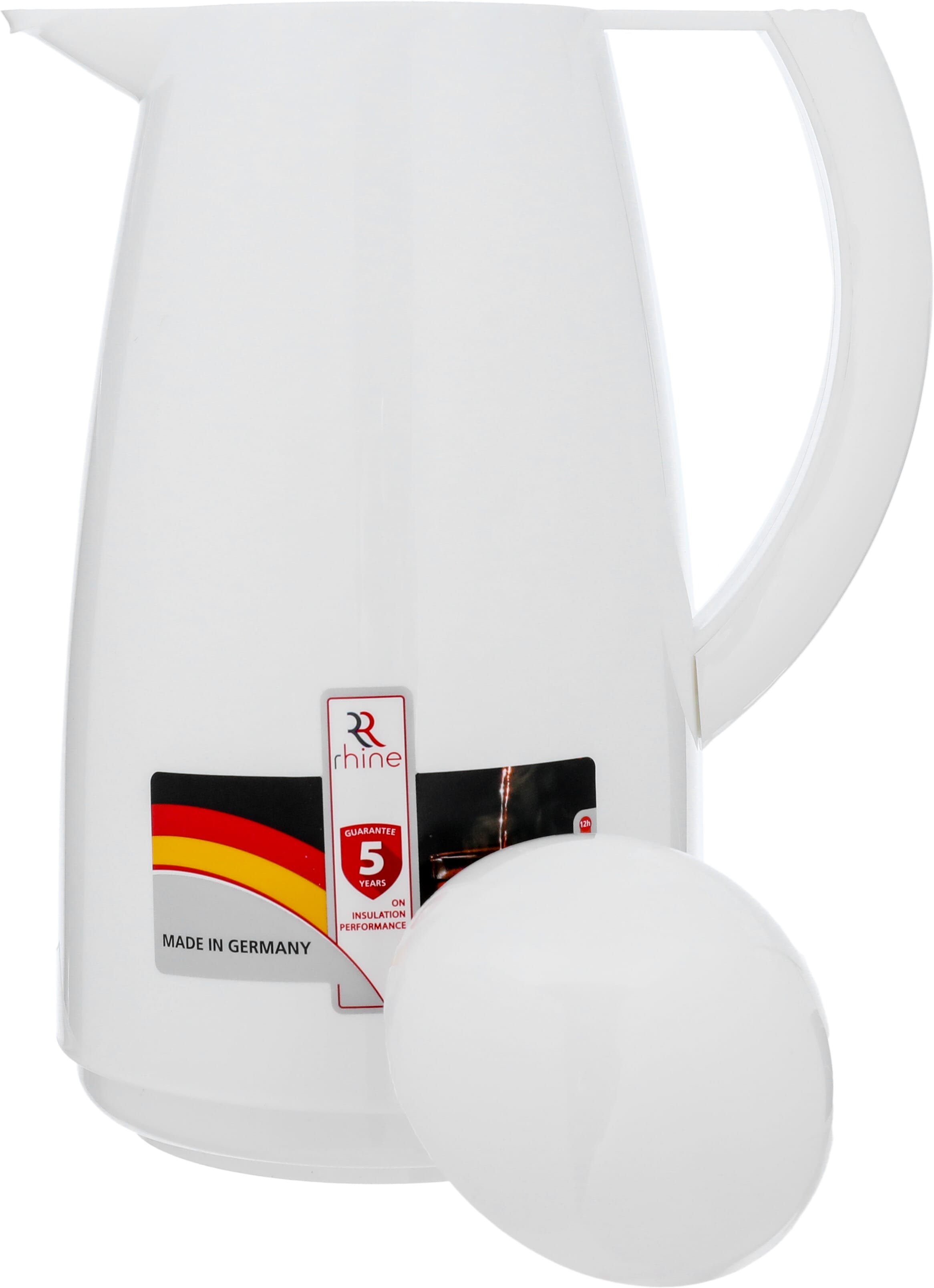 Alrhine Marcotec thermos, 1 liter, thermal glass inner container, plastic outer shell - white 2 product image 4