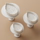 Bin Shahyoun Plastic Dough Mold Set, 3 Pieces - White product image 1