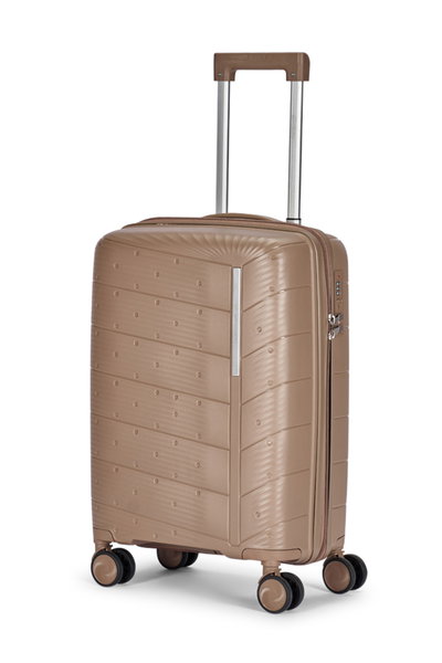 طقم شنط سفر بولي بروبيلين ليمرا، 4 مقاسات، 4 عجلات، بزاوية 360 درجة، LMA-PP502 - ذهبي product image 3