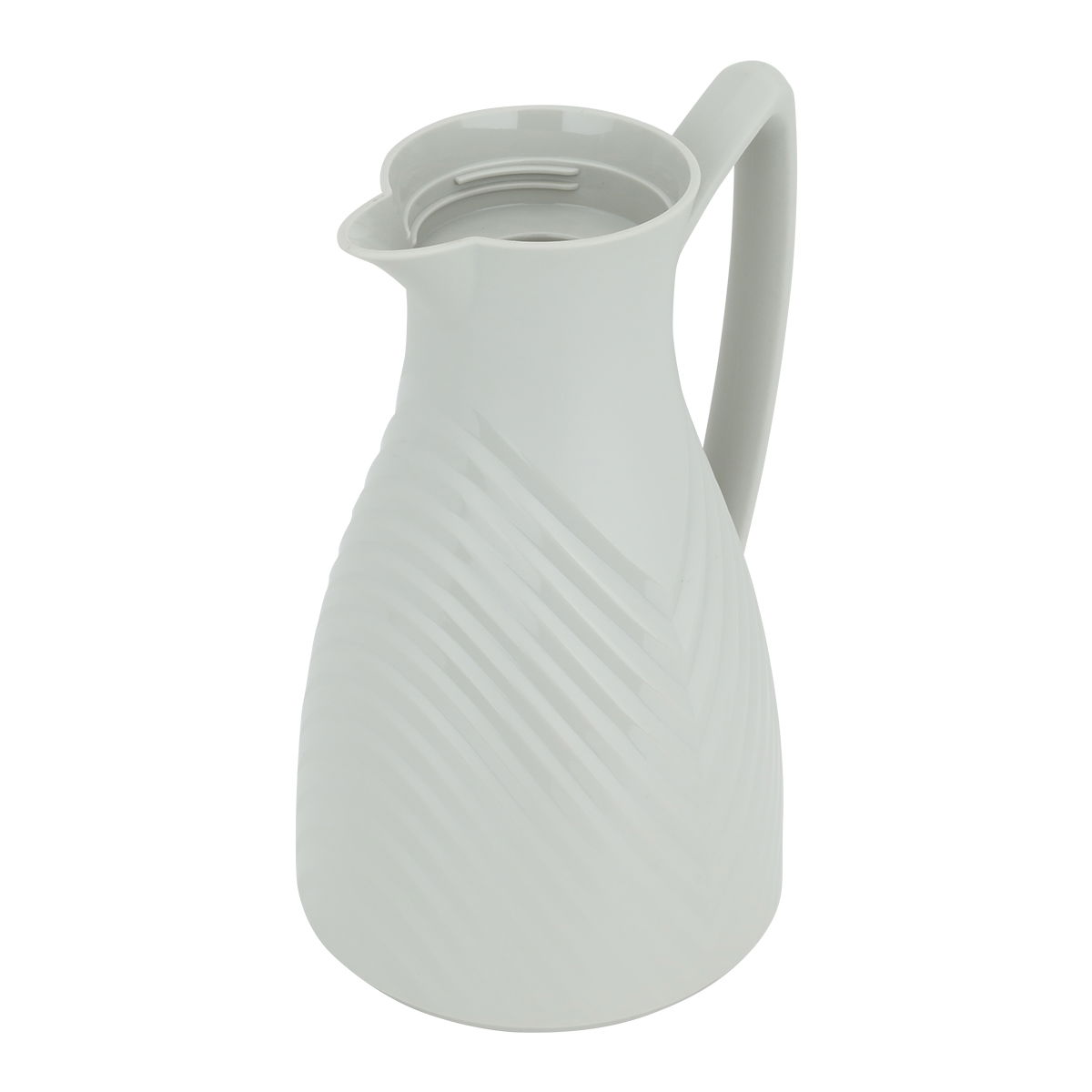 Al Saif Gallery Diva glass thermos, 1.0 liters, plastic outer shell - light gray product image 4