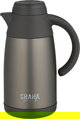 Shaha Thermos, Stainless Steel Inner Container, 0.8 Liter, Self-Service, Push-Button - Dark Gray product image 1