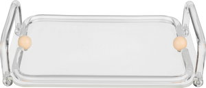 طوفرية تقديم أكرليك السيف غاليري، 34x23x4 سم، مستطيل، مسكي يد - شفاف كريمي product image