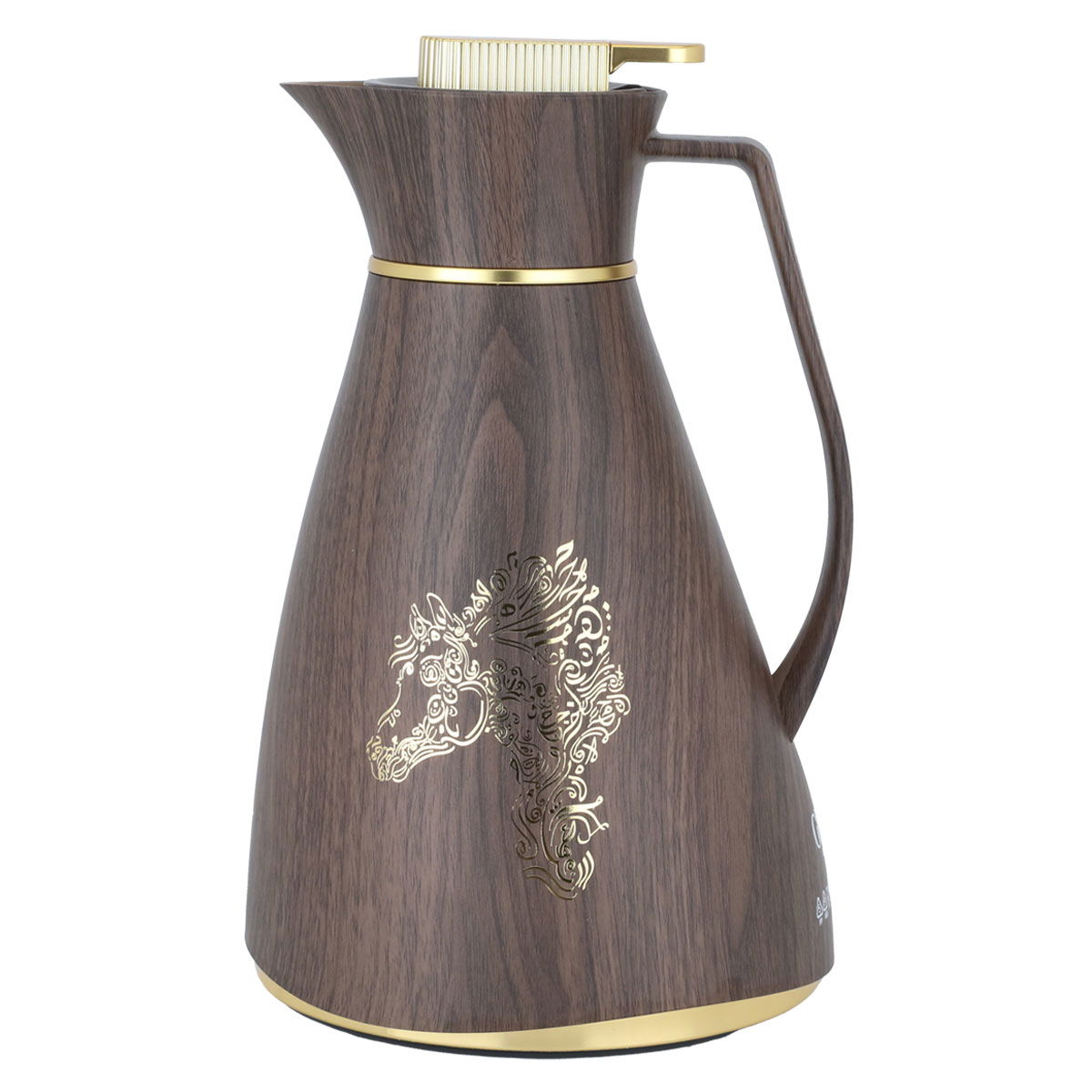 Al Saif Gallery Chiffon Pro thermos, 1 liter, horse pattern - dark wooden product image