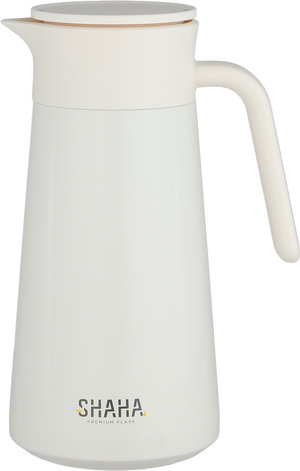 Shaha Thermos, Stainless Steel Inner Container, 1.9 Liters - White product image