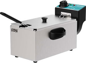 قلاية زيت كهربائية ويننج ستار، 4 لتر، 2000 واط، ST-9203 - ابيض product image