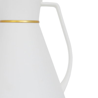 Glory Chiffon Glass Thermos, 1 liter, plastic outer shell - white product image 4
