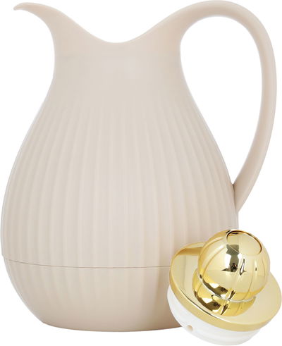 Everest Ramira Thermos, 1 liter, thermal glass inner shell, plastic outer shell - beige product image 4