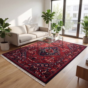سجادة بوليستر سجادتي، 160×230 سم، نقشة نيسابور - أحمر product image