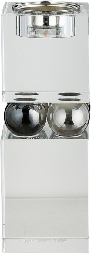 مبخرة زجاج السيف غاليري، 6x6x16 سم - شفاف فضي product image 2